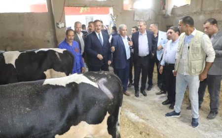 وزير الزراعة ومحافظ المنوفية  يتفقدان الجمعية الزراعية بالمصيلحة وميت خلف