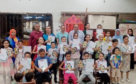 مكاوي يشهد الحفل الختامي لأنشطة نادي الطفل الصيفي بقصر ثقافة أحمد بهاء الدين المتخصص للطفل بأسيوط ويكرم الموهوبين