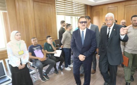 “أبو ليمون” و “القاصد” يتفقدان جامعة المنوفية الأهلية.. للاطمئنان على انتظام  الدراسة والكشف الطبي للطلاب الجدد.. ويشهدان اليوم التعريفي لكلية الصيدلة