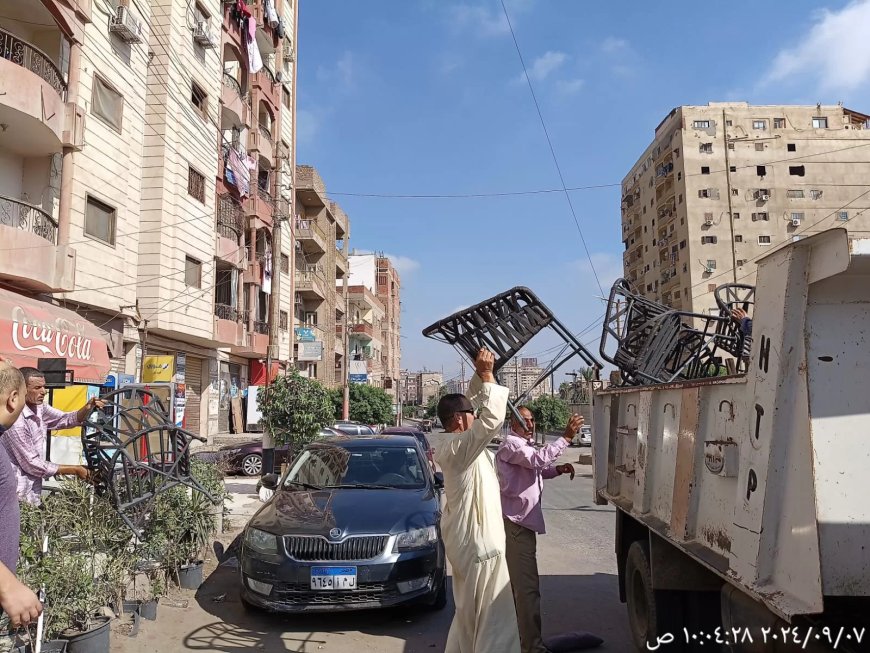 محافظ كفرالشيخ يتابع جهود حملات إزالة الإشغالات بعدد من شوارع عاصمة المحافظة