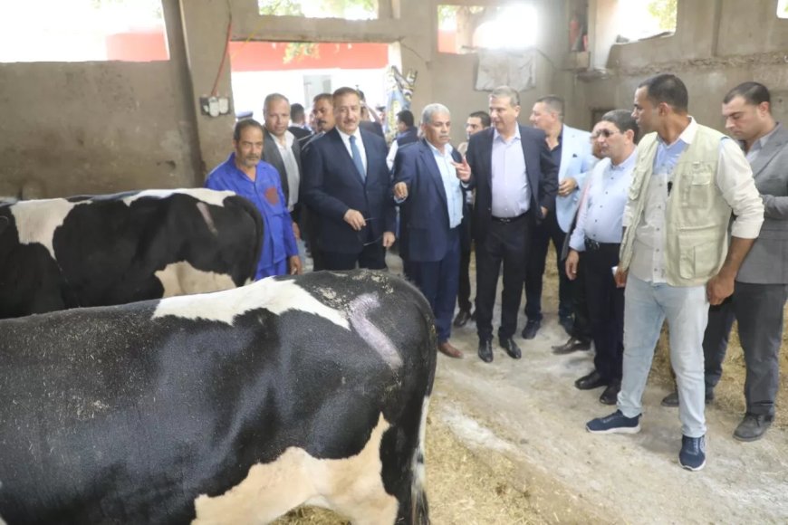 وزير الزراعة ومحافظ المنوفية  يتفقدان الجمعية الزراعية بالمصيلحة وميت خلف