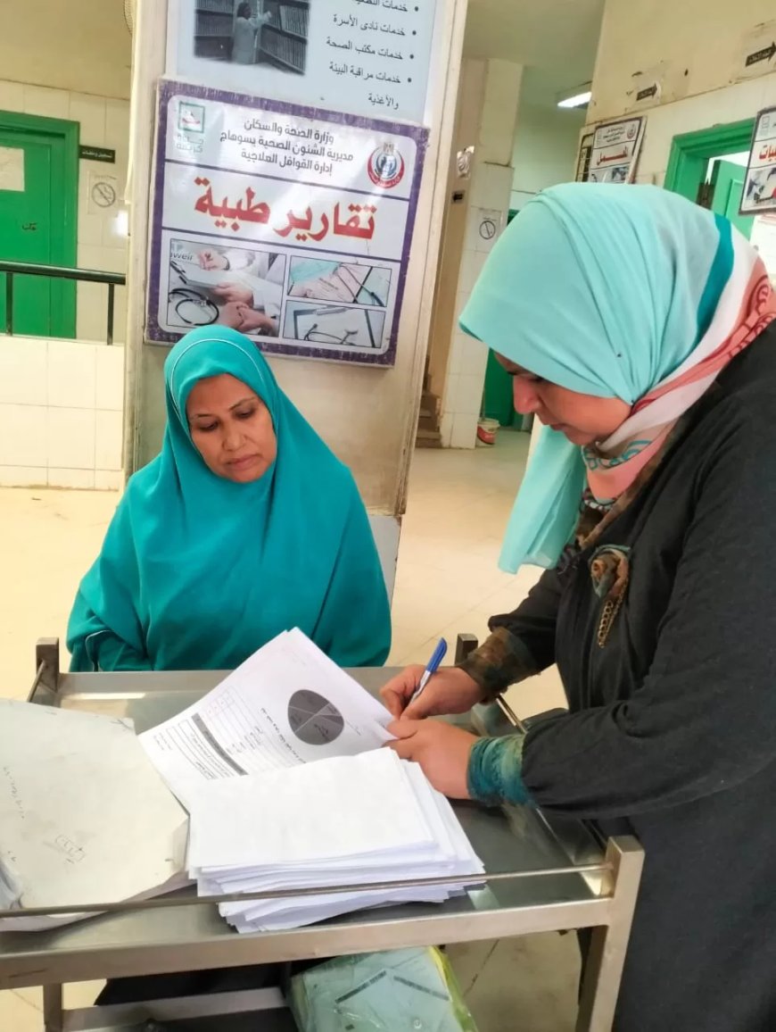 تقديم الخدمات الطبية العلاجية المجانية إلي 1700 مواطن خلال قافلتي الشهداء والزارة بمركز المنشاه
