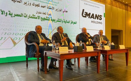 نائبا وزير المالية.. فى ندوة بالجمعية المصرية اللبنانية لرجال الأعمال