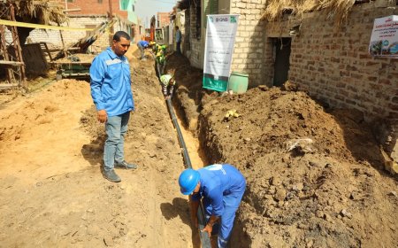 “مصر الخير”: مد وتنفيذ شبكات مياه صالحة للشرب بطول 3100 متر بقريتين بالشرقية