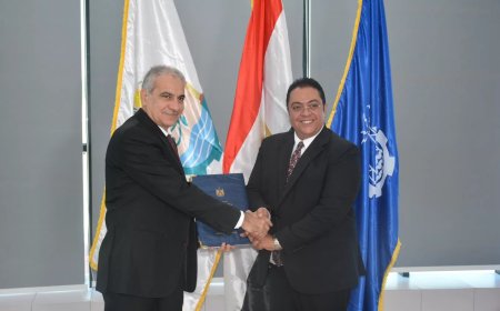 بحث سبل التعاون بين جامعة أسوان ومعهد إعداد القادة بحلوان