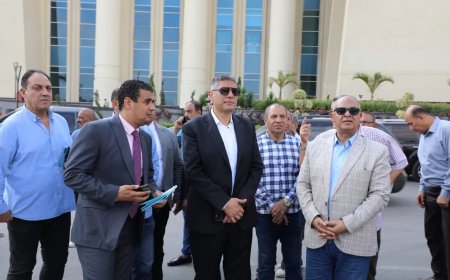 محافظ الجيزة يتفقد أعمال التطوير بمحيط محطة قطارات بشتيل