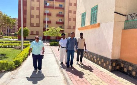 حملة للتفتيش على وحدات الإسكان الاجتماعي المخالفة بمدينة قنا الجديدة