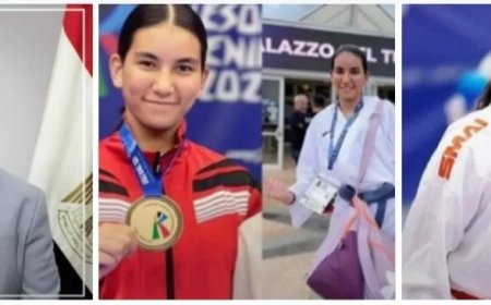 محافظ الشرقية يُهنئ لاعبتي منتخب مصر للكاراتيه من أبناء ههيا حصلتا ميداليتين ذهبية وفضية في بطولة العالم  بإيطاليا