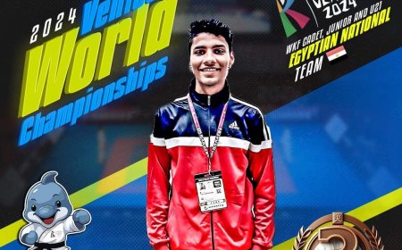 بطل منتخب مصر وجامعة الزقازيق يحصد برونزية عالمية في بطولة العالم للكاراتيه بإيطاليا