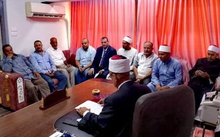 وكيل وزارة  الأوقاف الجديد بكفرالشيخ إجتمع بقيادات الدعوة ومسؤلي الأقسام بالمديرية