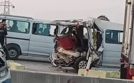 22 مصابا فى حادث الطريق الإقليمي.. طوارىء بمستشفى أشمون للتعامل مع الحالات.. وعودة الحركة المرورية بعد رفع آثار التصادم