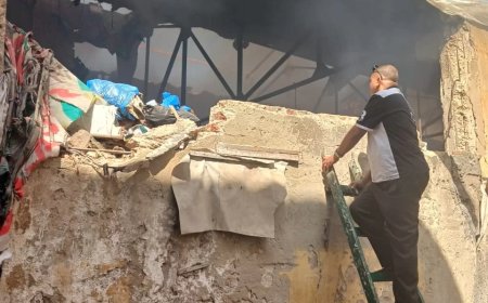 انقاذ منطقة اللبان من حريق مروع