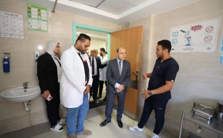 محافظ كفر الشيخ يتفقد مستشفى برج البرلس المركزي
