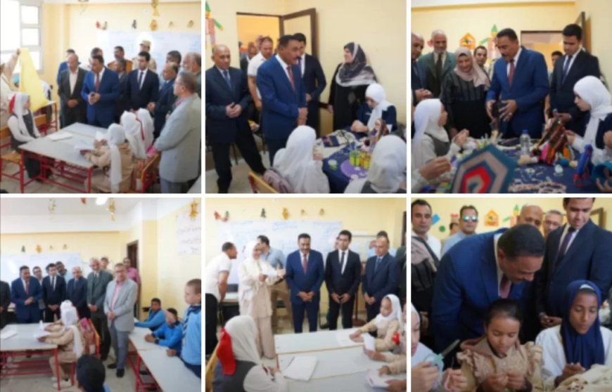 ضمن مبادرة ” بداية” محافظ مطروح في جولة ميدانية بمدينة سيوة