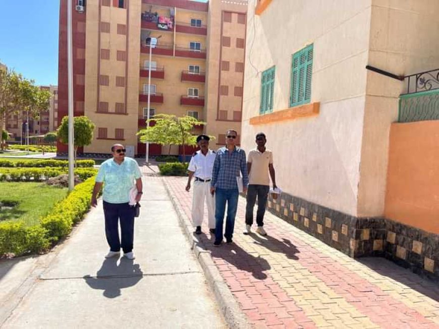 حملة للتفتيش على وحدات الإسكان الاجتماعي المخالفة بمدينة قنا الجديدة