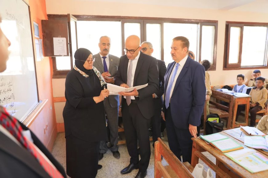 وزير التربية والتعليم ومحافظ المنوفية يتفقد ٥ مدارس بقويسنا وشبين.. لمتابعة انتظام العام الدراسي