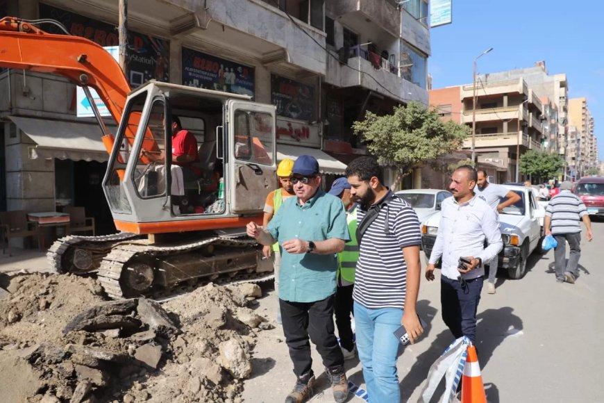 جولة  لرئيس شركة الصرف الصحي بالإسكندرية  للتأكد من جاهزية المحطات بمنطقة العجمي غرب الإسكندرية استعدادًا لموسم الأمطار