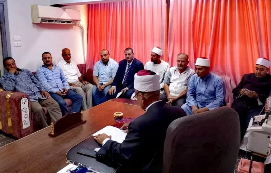وكيل وزارة  الأوقاف الجديد بكفرالشيخ إجتمع بقيادات الدعوة ومسؤلي الأقسام بالمديرية