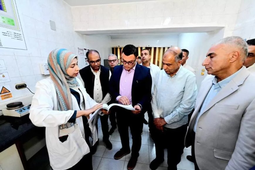 وزير الإسكان ومحافظ المنيا يتفقدان سير العمل بمحطتى تنقية مياه الشرب ومعالجة الصرف الصحى بمدينة المنيا الجديدة