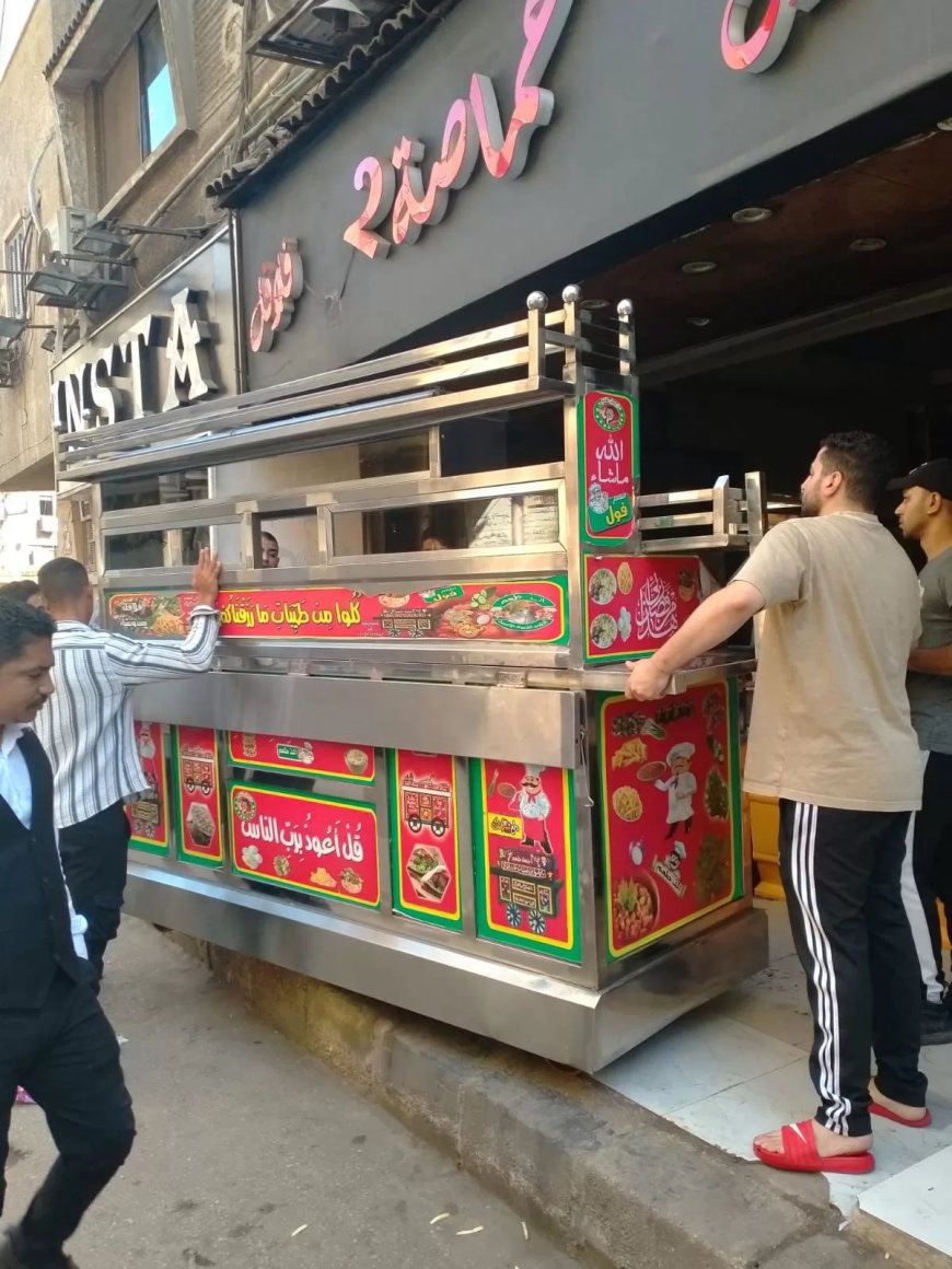 حي العمرانية يرصد 242 حالة إشغال بالمطاعم والمحال التجارية بالشوارع الحيوية (صور)