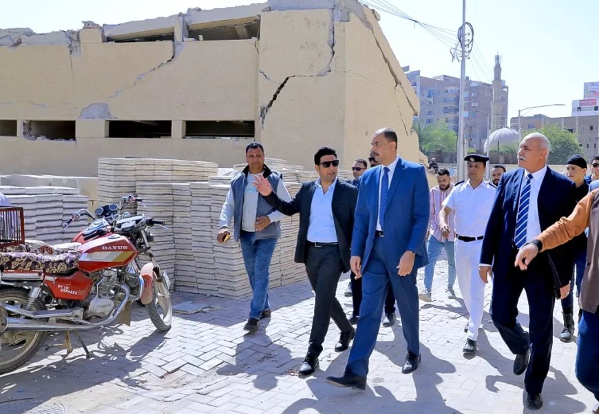 محافظ سوهاج يتفقد أعمال إزالة ” سينما أوبرا ” واخلاء الموقع  تمهيدا لإنشاء مشروع استثماري