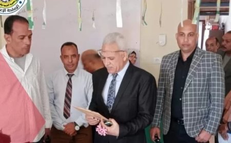 وكيل وزارة التعليم الإسماعيلية يشيد بمدارس القنطرة شرق