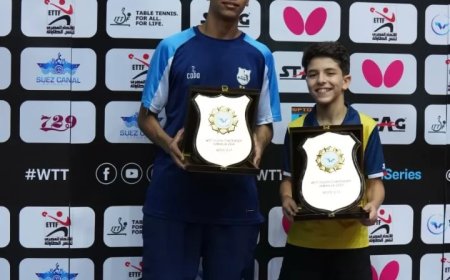 تعليق على مصر تحصد ذهبية وفضية اليوم في البطولة الدولية للناشئين لتنس الطاولة بواسطة अंतर्राष्ट्रीय जूनियर टेबल टेनिस चैम्पियनशिप में आज मिस्र ने एक स्वर्ण और एक रजत पदक जीता | Faridabad Lates