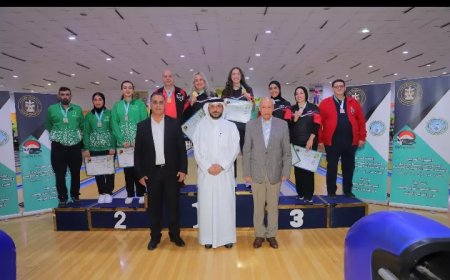 ختام مسابقات الزوجي سيدات و رجال في البطوله العربيه للبولنج بالقاهرة