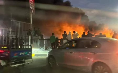 حريق مروع بكورنيش الإسكندرية