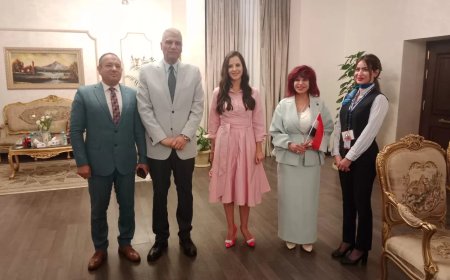 الدكتور إسماعيل كمال يستقبل حرم رئيس جمهورية صريبا الصديقة بمطار أسوان الدولى لحضور فعاليات مؤتمر الإستثمار العربى الإفريقى والتعاون الدولى