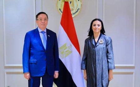 وزيرة التضامن تبحث تعزيز التعاون فى مجال الحماية الاجتماعية مع كازاخستان