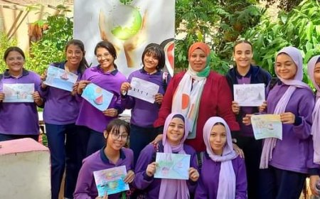 "مدارسنا فيها ثقافة وفن " قوافل التنوير والفن والإبداع تواصل فعاليات برنامجها بأسيوط