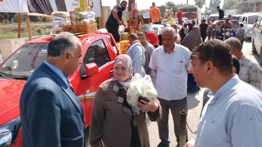 4 منافذ متنقلة لتوفير السلع و اللحوم والخضروات بأسعار مخفضة في سمالوط