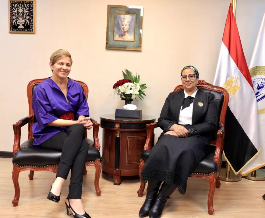 رئيسة قومي المرأة  تستقبل قرينة رئيس جمهورية كولومبيا