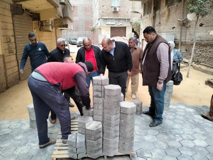 بالصور- جولة ميدانية لنائب محافظ الجيزة بمدينة الحوامدية لمتابعة مشروعات الخطة الاستثمارية