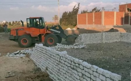 رفع 30 حالة إشغال طريق ..وتنفيذ 4 حالات إزالة بالقنطرة غرب