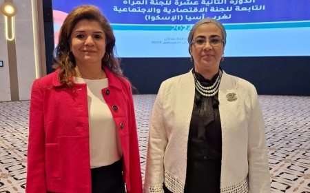 على هامش مشاركتها في فعاليات لجنة الأمم المتحدة الاقتصادية والاجتماعية لغربى آسيا(الإسكوا) بسلطنة عمان :  المستشارة أمل عمار تلتقى مديرة مجموعة السكان والعدالة بين الجنسين والتنمية الشاملة