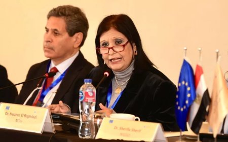 نسرين البغدادي في جلسة الحوار السياسي: الدولة حريصة على تعزيز وصول المرأة إلى مواقع صنع واتخاذ القرار