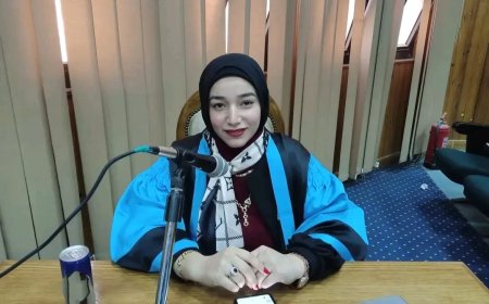 الماجستير بتقدير امتياز للباحثة دينا خالد من جامعة المنيا