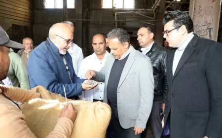 محافظ الشرقية يتابع سيرالعمل داخل محلج الدلتا ميت يزيد ويُشيد بمنظومة تداول القطن الجديدة