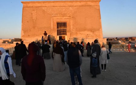 محافظة الفيوم تحتفل بظاهرة تعامد الشمس على قدس أقداس معبد قصر قارون