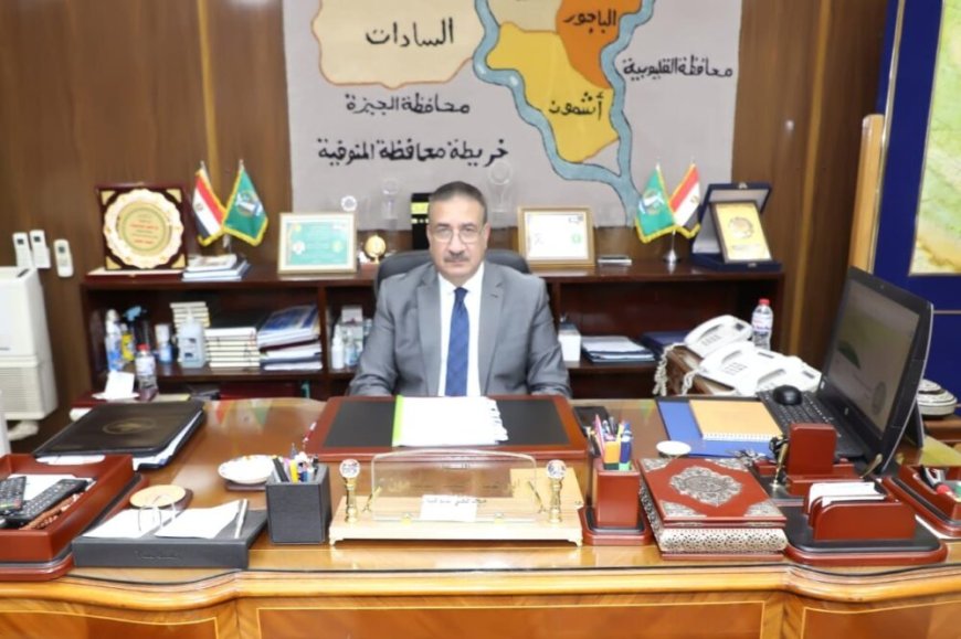 محافظ المنوفية يتابع استكمال فرد طبقة السن بطريق 21 (أشمون – كمين أبو يوسف ) ورصف “98 الحربي” (دلهمو – لبيشة) وتركيب البلدورات بمتفرعات خالد بن الوليد 