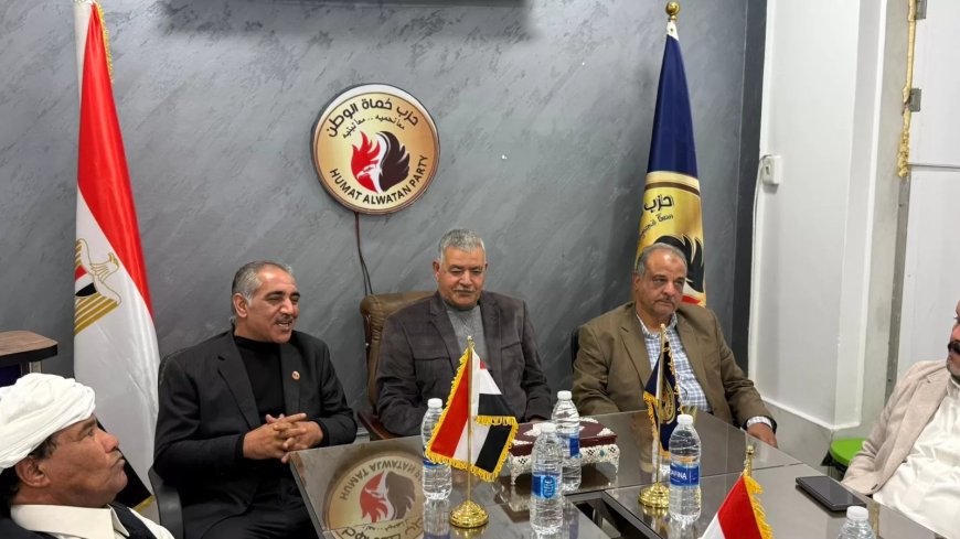 ” حماة الوطن ” بمطروح : يعقد جلسة نقاشية لمدير عام مديرية العمل لعرض مطالب المواطنين