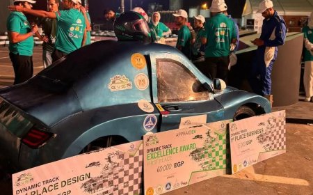 فريق “Menofia Racing Team” بهندسة شبين ينافس 50 فريقا على مستوى العالم فى مسابقة shell eco marathon
