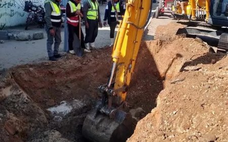 مياه الشرقية : بدون قطع للمياه .. الانتهاء من إصلاح خط مياه ابو شلبي المرشحه بفاقوس