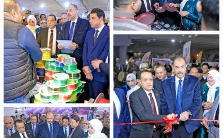 سراج يفتتح معرض “صُنع في سوهاج”