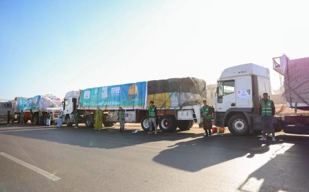 التحالف الوطنى: اصطاف مئات الشاحنات تمهيداً لإطلاق القافلة الإغاثية التاسعة لدعم غزة