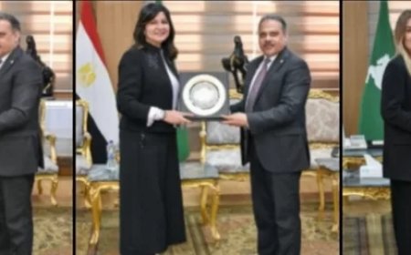 للمشاركة في إحتفالية “يدوم الفرح”.. محافظ الشرقية يستقبل وزيرة التضامن الإجتماعي