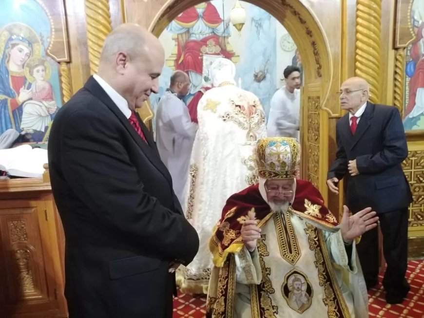 رئيس مركز ومدينة ههيا يهنئ الأخوة الأقباط بعيد الميلاد المجيد ويشاركهم الفرحة
