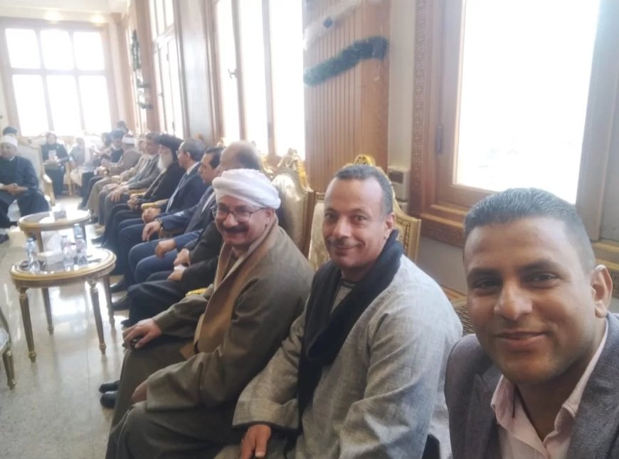 أعضاء نموذج محاكاة مجلس الشيوخ في قنا يواصلون زيارة الكنائس والمطرانيات لتهنئة الأقباط بعيد الميلاد المجيد